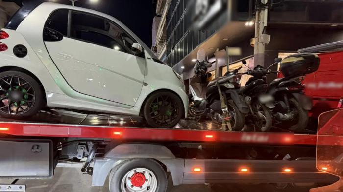 «Σκούπα» σε Μάνδρα-Περιστέρι: Με γερανό 8 ΙΧ -Χωρίς δίπλωμα 19 οδηγοί